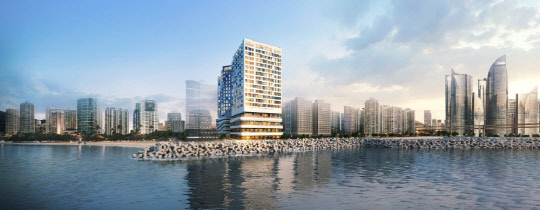 해링턴 타워 광안 디오션 투시도. <효성중공업 제공>